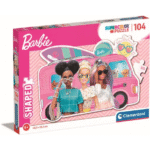 Puzzle 104 pièces-Shaped Barbie