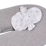 Coussin d'Allaitement & Grossesse 3en1 Multirelax - Gris Chiné Lapins – Image 2