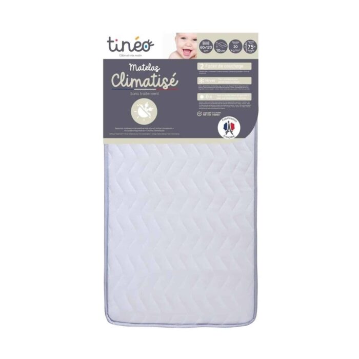 Tineo-Matelas climatisé 60x120x10 cm – Image 2