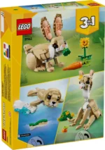 Boîte LEGO avec un lapin mignon.