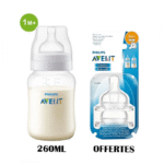 Partager AVENT Biberon Anti-Colique 0M+ - 125ml + 2 tetines 6M+ – Image 2