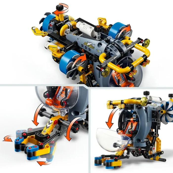 Modèle de sous-marin en LEGO.