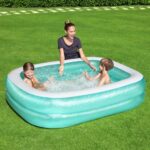 BESTWAY Piscine Gonflable Bleu Rectangulaire 201x150x51 Cm