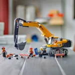 Engin de chantier en construction Lego.