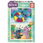 Puzzle Educa Stitch 2x100 pcs