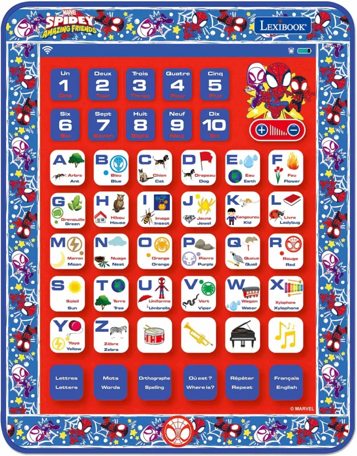 Tablette Éducative bilingue Spidey en français et en anglais – Image 4