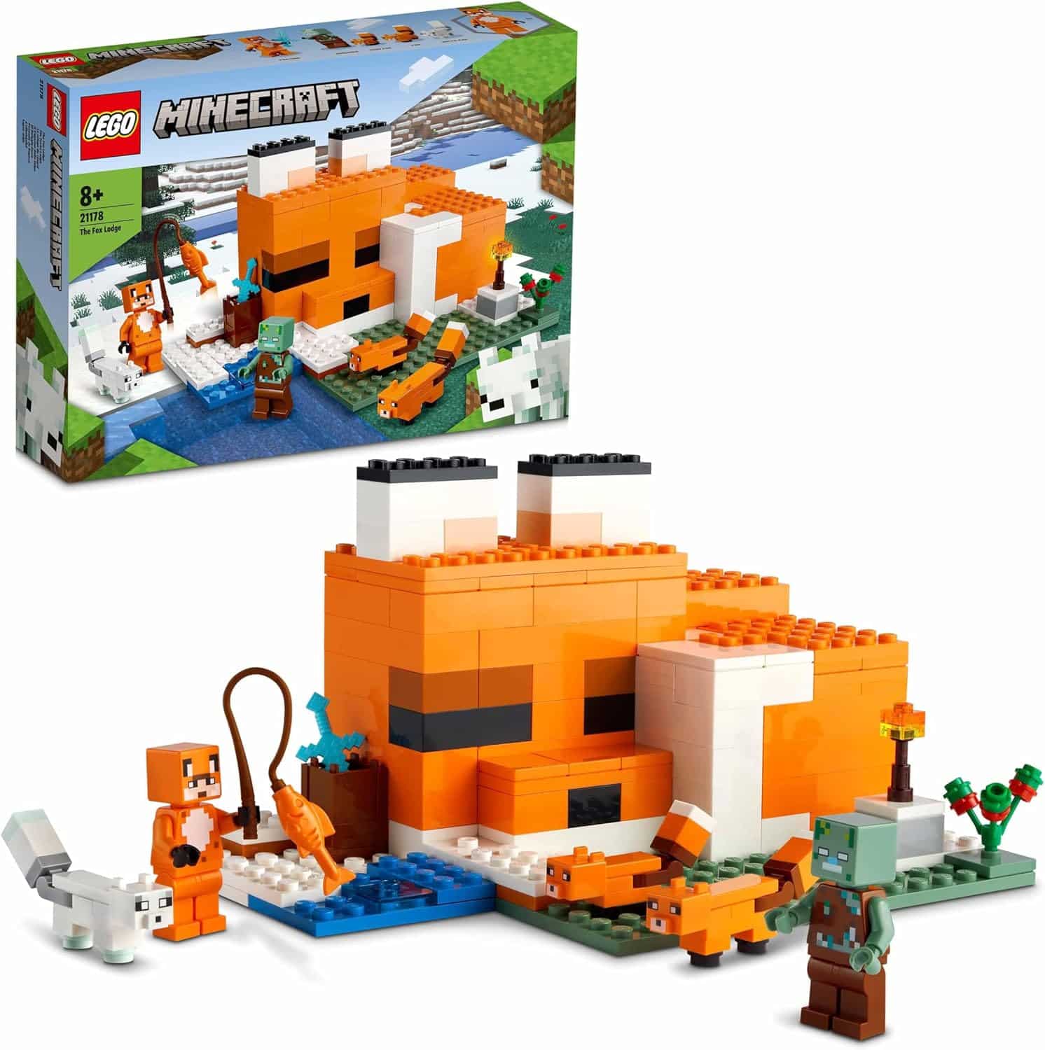 8155P3RcCgL._AC_SL1500_ 21178 - LEGO® Minecraft - Le refuge renard – Image 1