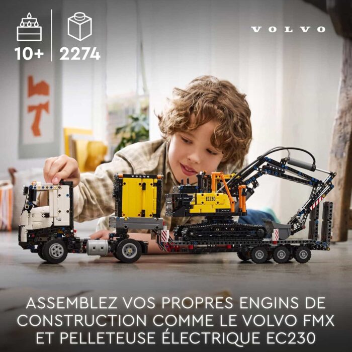 42175 - LEGO® Technic - Camion Volvo FMX et pelleteuse électrique EC230 – Image 5