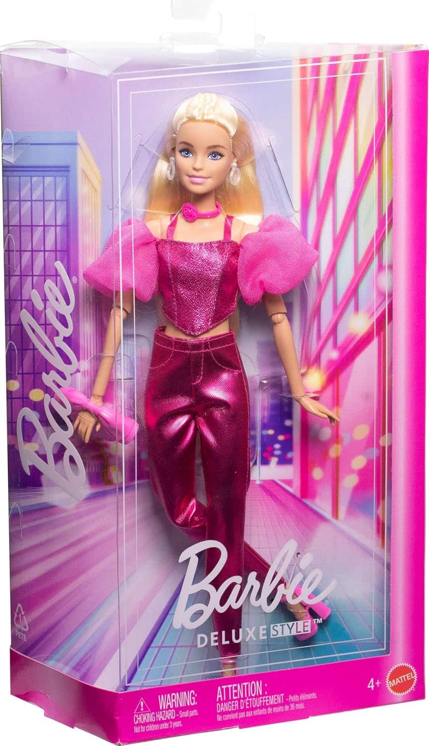 81L17VqgzkL._AC_SL1500_ Barbie Deluxe Style Métali-Rose – Image 1