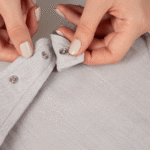 Babyjem 837-Bavoir en mousseline Babyjem avec attache-tétine -Gris – Image 4