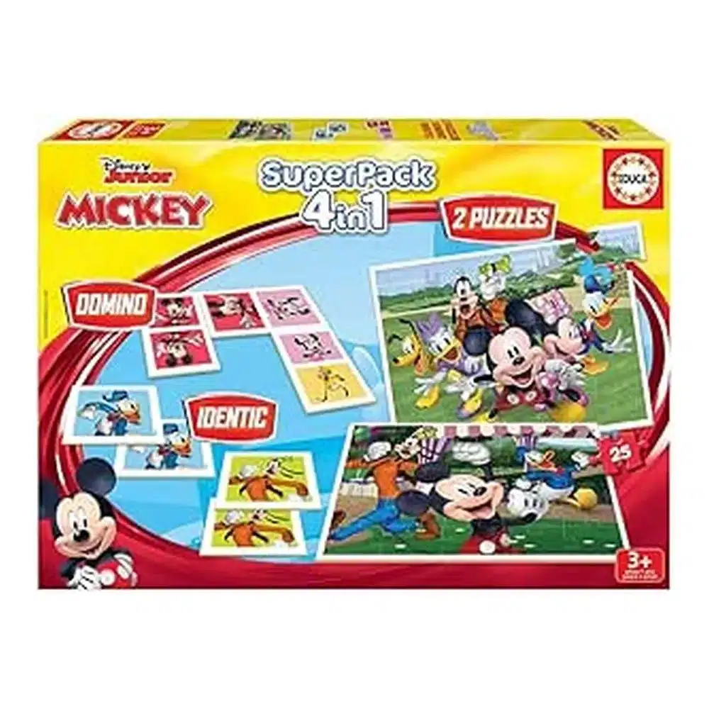 8412668190993 Mickey Mouse -Puzzle Superpack 4 in 1 – Image 1