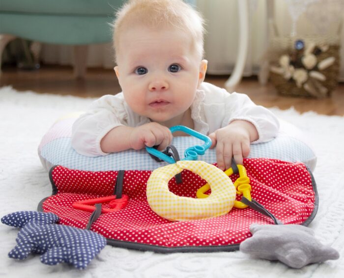 Babyjem 692-Coussin d'exercice pour bébé Babyjem avec jouets – Image 3