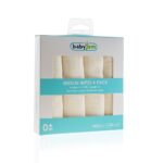 Babyjem 802-Mouchoirs en mousseline Ecru Lot de 4-ECRU – Image 4