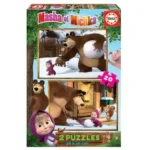 Puzzle Educa 2 x20 pieces Masha et Michka