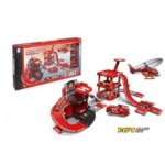 Parking Set with 3 die-cast cars+1 plane-660-A96