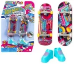 Hot Wheels Skate Finger Skateboard Rétro + Chaussures Lot de 2 Assortis 14x21,5 cm – Image 4