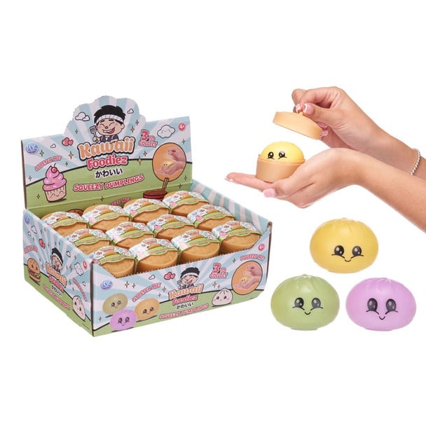 wl65835_xl__58254 Kawaii Kuties Squishy Dumpling 5,5cm 3 assortis in display (24) – Image 1