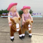 PonyCycle-Brown with whire hoof horse Age 3-4ans – Image 4