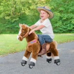 PonyCycle-Brown with whire hoof horse Age 3-4ans – Image 5