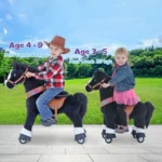 PonyCycle-Black with whire hoof horse-Age 3-4ans – Image 6
