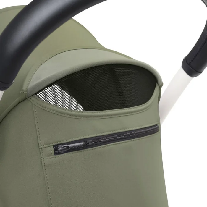 Poussette Stokke YOYO³ Cadre Noir avec pack 6M+ Olive – Image 5