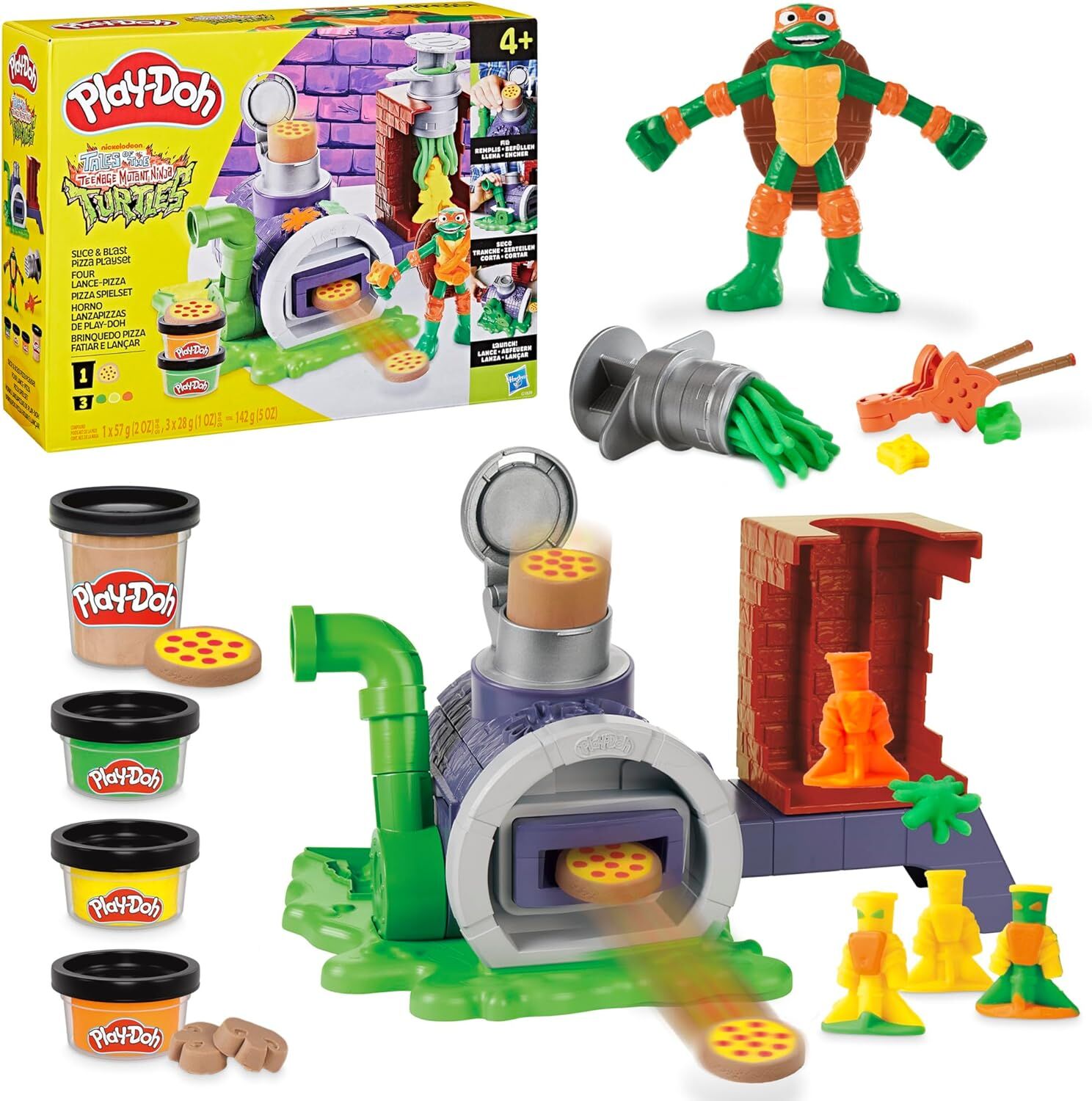 5010996330154 Pâte à modeler - Four Lance-Pizza - Play-Doh Les Tortues Ninja – Image 1
