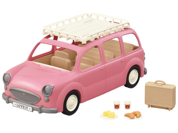 Sylvanian Families - 5535 - Le monospace rose et set de pique-nique – Image 4