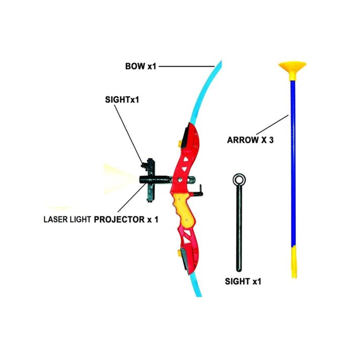 Ensemble arc et flèches OTE avec cible laser Tir à l'arc-777-702 – Image 2