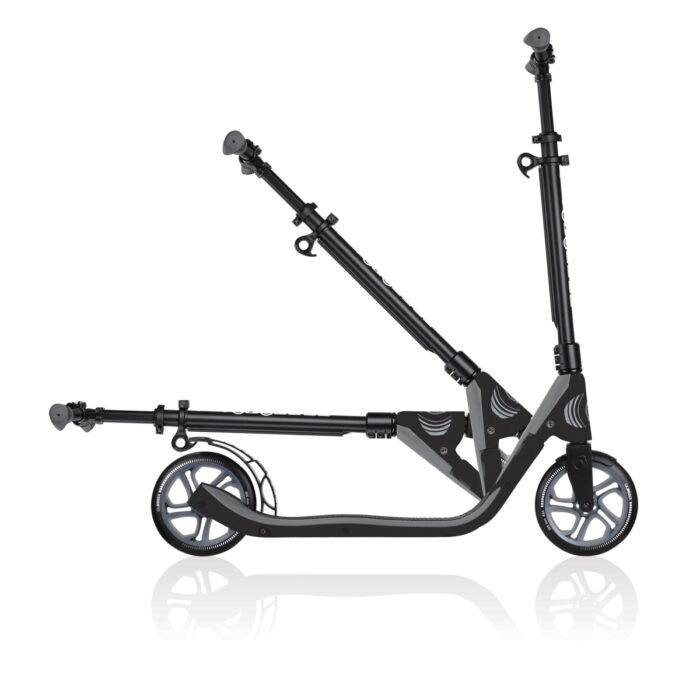 GLOBBER - Trottinette 2 Roues GM 205-180mm Duo ONE NL Pliable Noir-Gris Charbon – Image 2