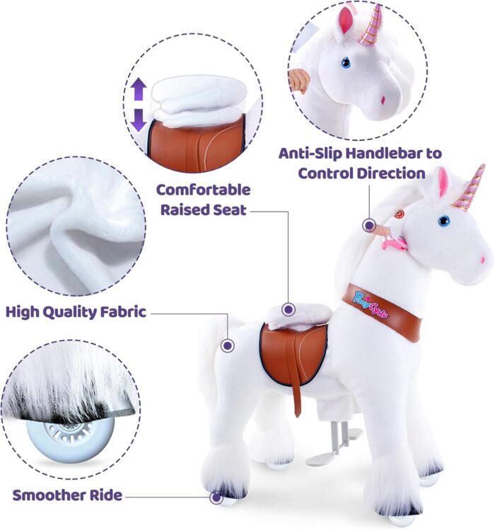 PonyCycle-White Unicorn Age 3-4ans – Image 3
