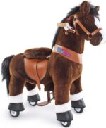 PonyCycle-Chocolate brown with whire hoof horse-Age 3-4ans