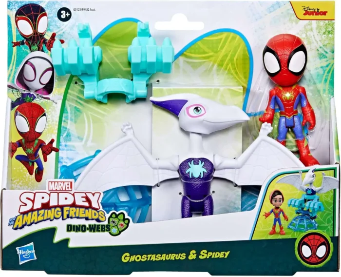 Figurines Marvel Spidey et ses amis Dino-Webs Ghostasaurus et Spidey – Image 3