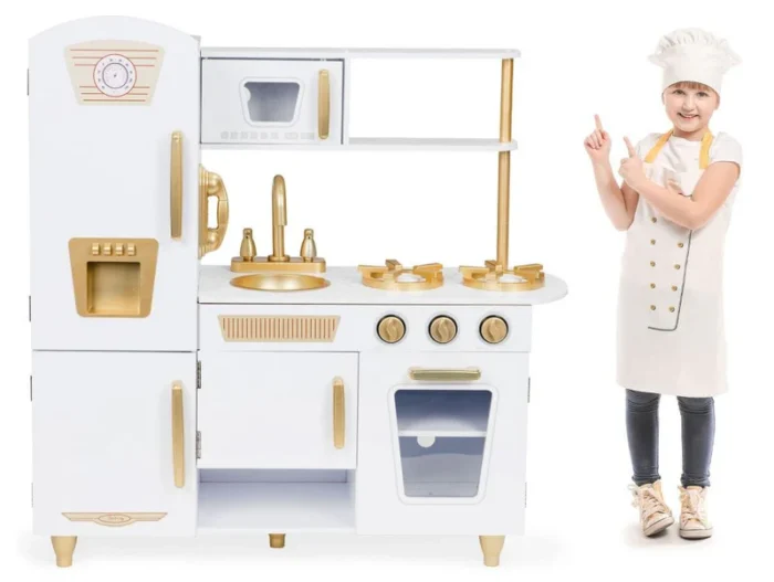 Cuisine blanche & gold en bois-TL40024 – Image 2