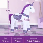 PonyCycle-Purple Unicorn Age 4-7ans – Image 2