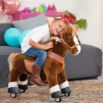 PonyCycle-Brown with whire hoof horse Age 3-4ans – Image 6