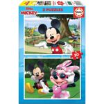 Puzzle Mickey et Minnie 2 x 20 pièces-Educa