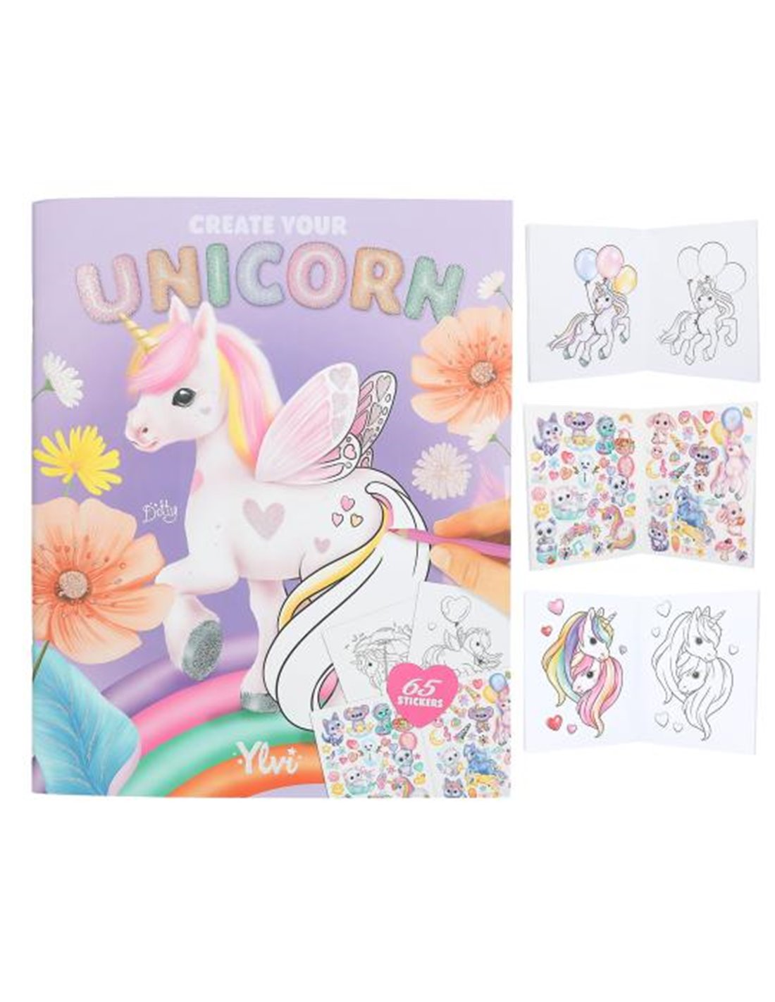 ylvi-create-your-unicorn Carnet à colorier Ylvi Create your Unicorn – Image 1