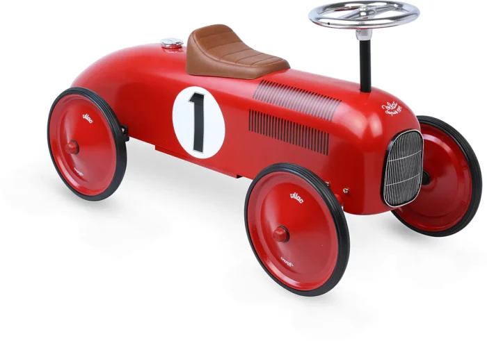 Vilac Porteur Voiture Vintage Métal- Rouge – Image 2