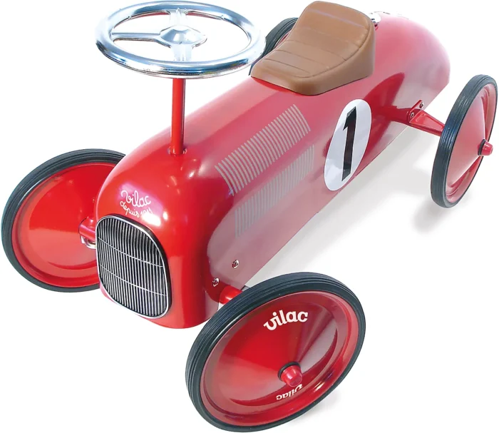 Vilac Porteur Voiture Vintage Métal- Rouge – Image 4