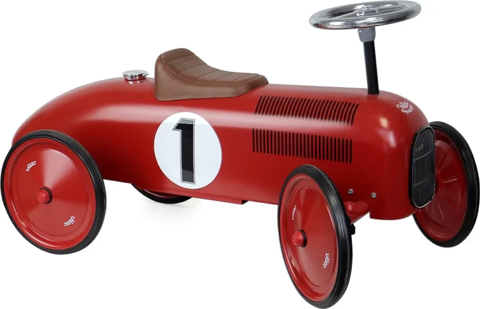 Vilac Porteur Voiture Vintage Métal- Rouge – Image 3
