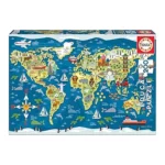 PUZZLE 200 PIECES - MAPAMUNDI - SEAN SIMS