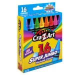 16 Super Jumbo Washable Crayons