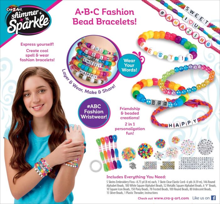 Shimmer 'N Sparkle ABC Fashion Bead Bracelets - Over 700 pcs – Image 6