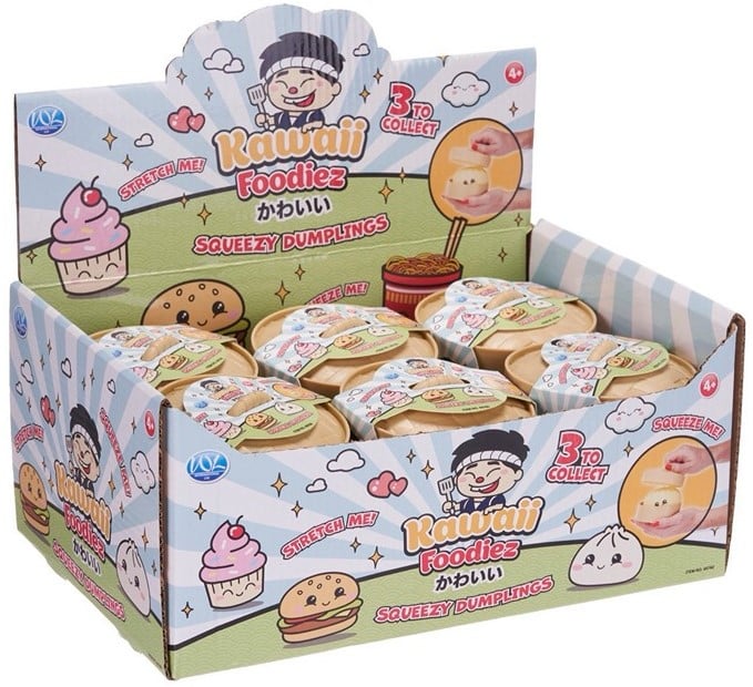 kawaii-foodiez-squishy-dumpling-8-5cm-3-assortis-in-display-12-3 Kawaii Foodiez Squishy Dumpling 8,5cm – Image 1