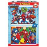 Puzzle Educa Super Hero Adventures 2 x 20 pièces