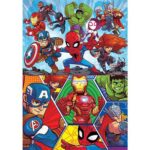 Puzzle Educa Super Hero Adventures 2 x 20 pièces – Image 2