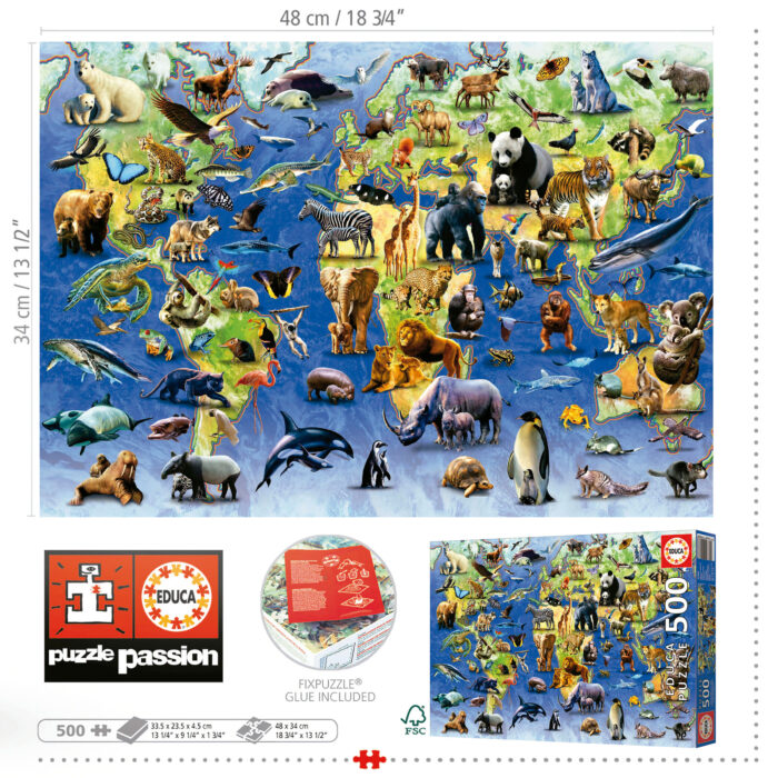 Puzzle Educa  En Danger d’Extinction 500 Pièces – Image 2