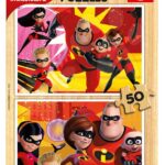 EDUCA-2 Super Puzzles en Bois-50 pcs - Incredibles 2