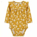 Body à volants fleuri pour bébé 9mois