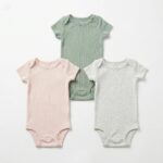 Lot de 3 Bodies Organic Cotton Rib 9mois